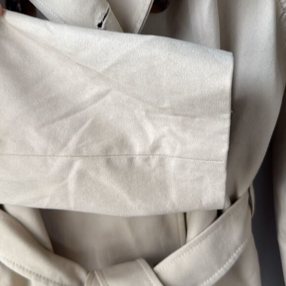 J.Crew Factory Women's Classic Light Khaki Trench Coat - Picture 11 of 13